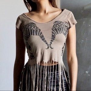 Vintage Fringe Graphic T-shirt